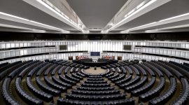 An inside view of the EU parliament - Photo by Frederic Köberl on Unsplash"