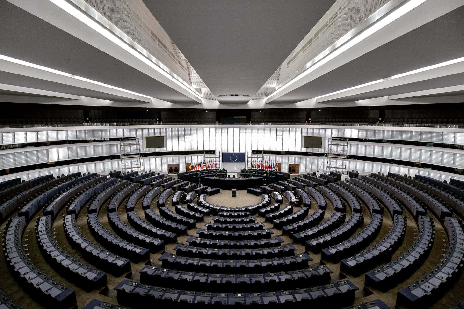 An inside view of the EU parliament - Photo by Frederic Köberl on Unsplash"